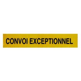 Warnschild für CONVOI EXCEPTIONNEL